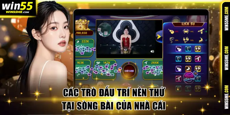 Các trò đấu trí nên thử tại sòng bài của nhà cái