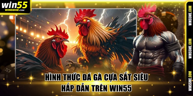 Hình thức đá gà cựa sắt siêu hấp dẫn trên Win55