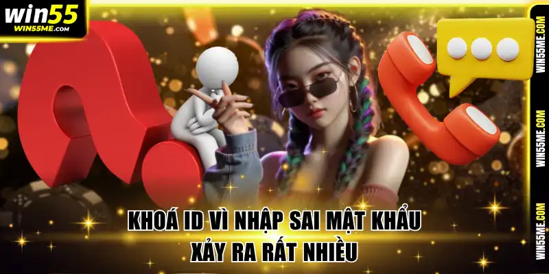 Khoá ID vì nhập sai mật khẩu xảy ra rất nhiều